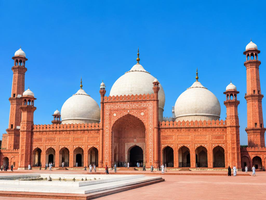 Badshahi Mosque in Lahore in daylight